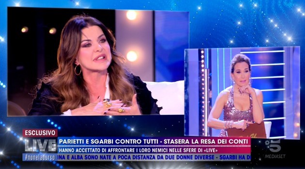 Barbara D’Urso, il chiarimento con Alba Parietti: “Volo alto” (video)