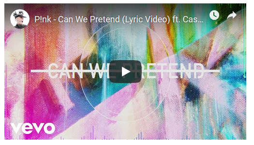 Pink feat. Cash Cash, Can we pretend: testo, traduzione e lyrics video