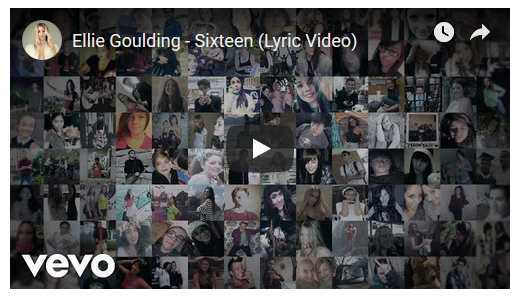 Ellie Goulding, Sixteen: testo, traduzione e lyric video