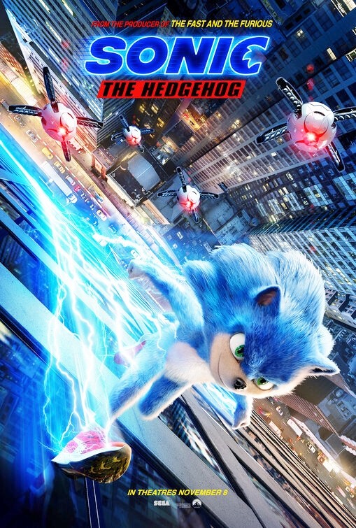 Sonic the Hedgehog: locandine ufficiali del film live-action