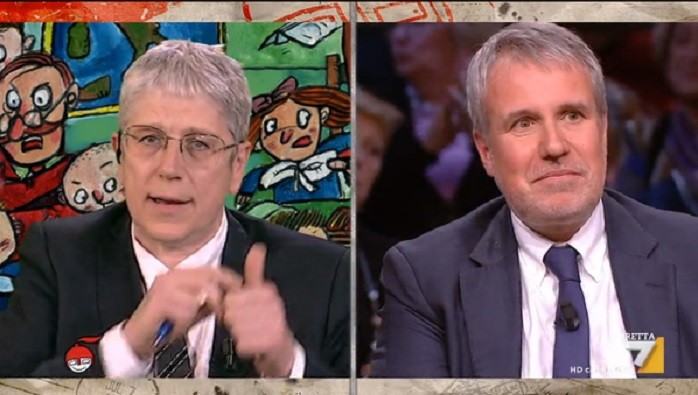 Greco e Giordano a Di Martedì. Il curioso confronto tra la vecchia e “nuova” Rete 4