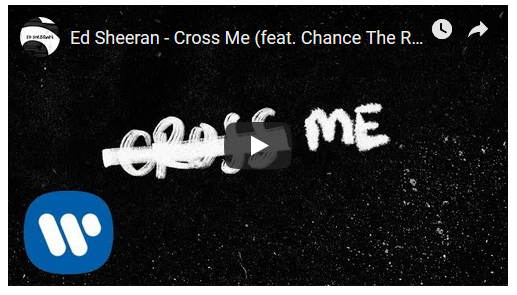 Ed Sheeran featuring PnB Rock & Chance the Rapper, Cross Me: testo, traduzione e audio