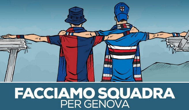 Facciamo Squadra per Genova in diretta su Italia 1: rinviata la partita di beneficenza