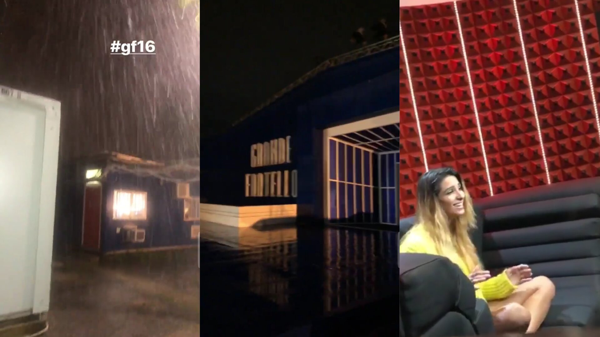 Fulmine sulla casa del Grande Fratello, diretta interrotta. Barbara d’Urso documenta sui social
