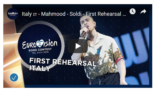 Eurovision 2019, Mahmood canta Soldi: i video delle prove