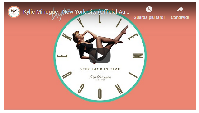 Kylie Minogue, New York City: ascolta la canzone inedita del greatest hits “Step Back In Time: The Definitive Collection”