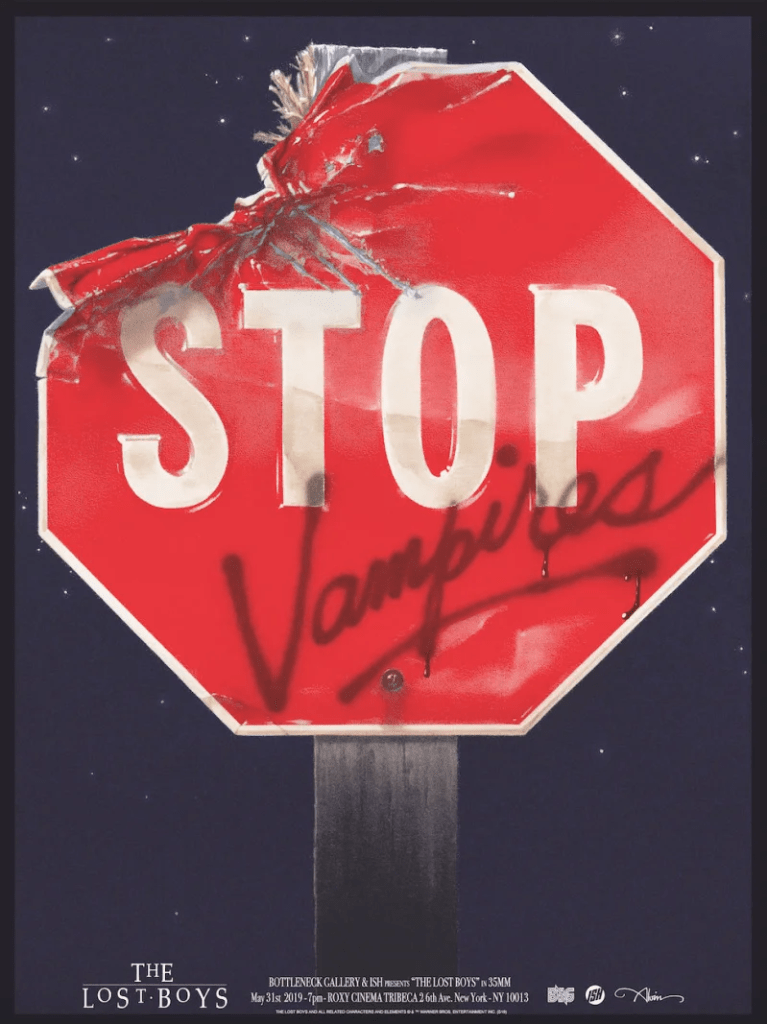 Ragazzi Perduti – The Lost Boys: concept poster di John Alvin e fumetti sui vampiri