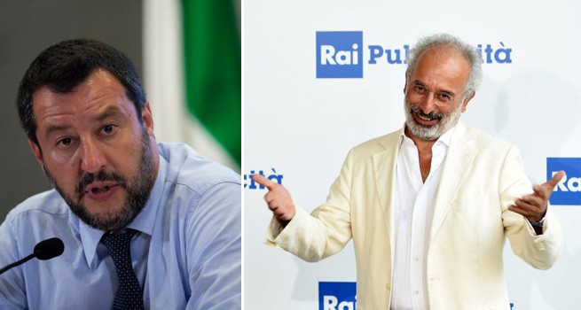 Salvini contro il ritorno di Lerner su Rai 3: “E’ questa la Rai del cambiamento? Tanto valeva rimettere Orfeo…”