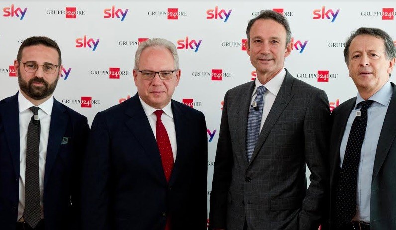 Sky Italia e il Gruppo 24 Ore annunciano una partnership di 5 anni: ecco i dettagli