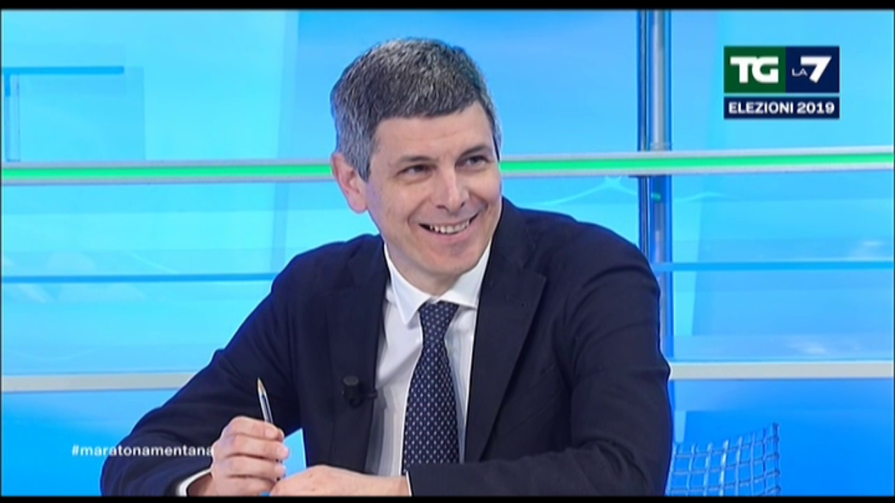 Maratona, Mentana a Celata: “E tu che ci fai qui?”