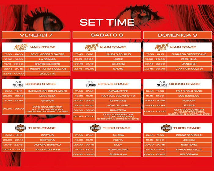 Core Festival Aperol Spritz, via tra poche ore alla seconda serata. La timeline di stasera.