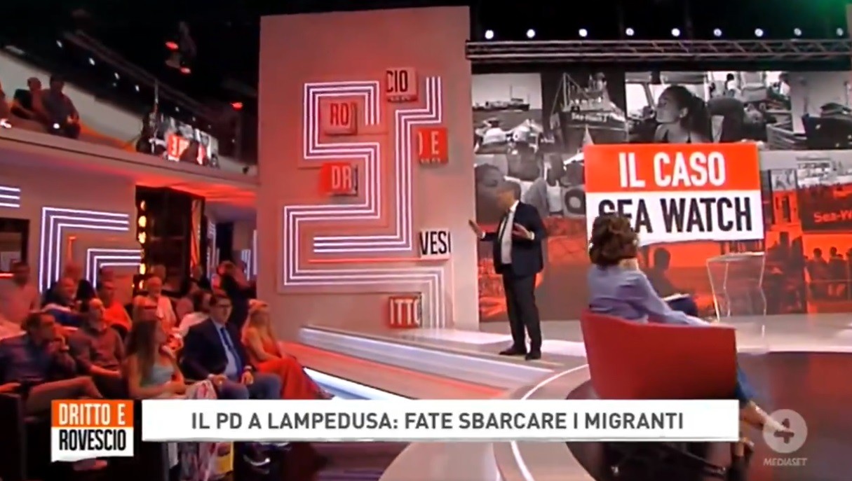 Dritto e rovescio, Del Debbio maltratta (ancora) il pubblico: “Se mi fate incaz*are vi butto fuori” (Video)