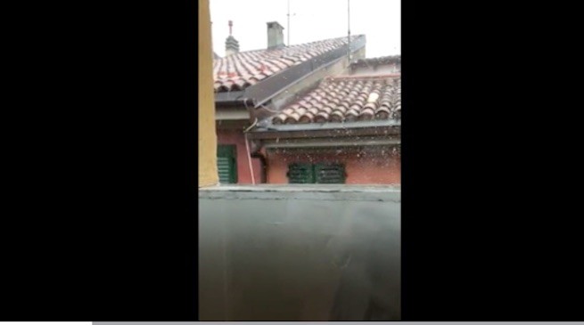 Video – violenta grandinata a Bologna