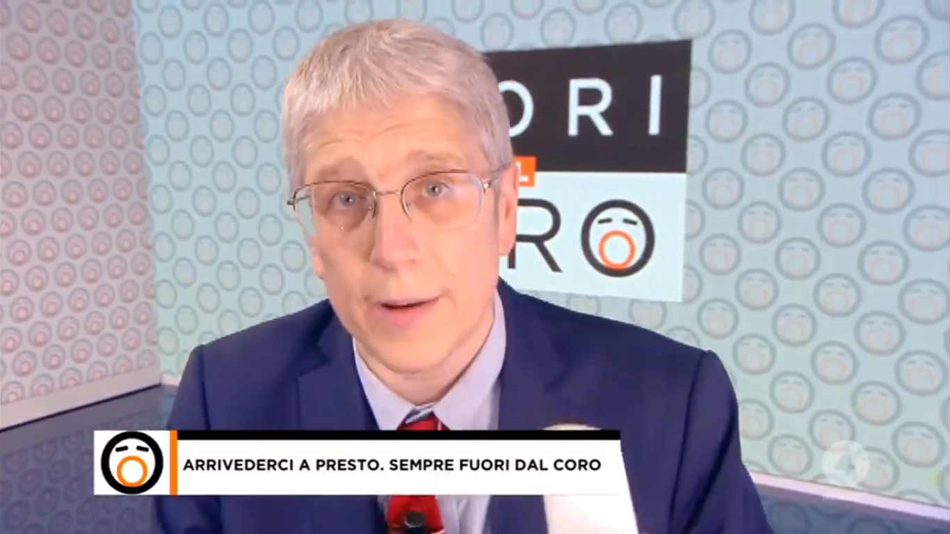 Fuori dal coro ritorna a luglio in prima serata. Mario Giordano: “Non è un addio” (VIDEO)
