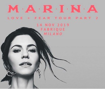 Marina: il 14 novembre in concerto al Fabrique di Milano (info e biglietti)