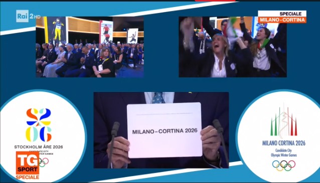 Olimpiadi Invernali 2026 a Milano Cortina: l’annuncio della vittoria
