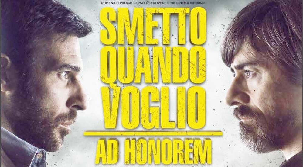 Stasera in tv: “Smetto quando voglio – Ad Honorem” su Rai 3