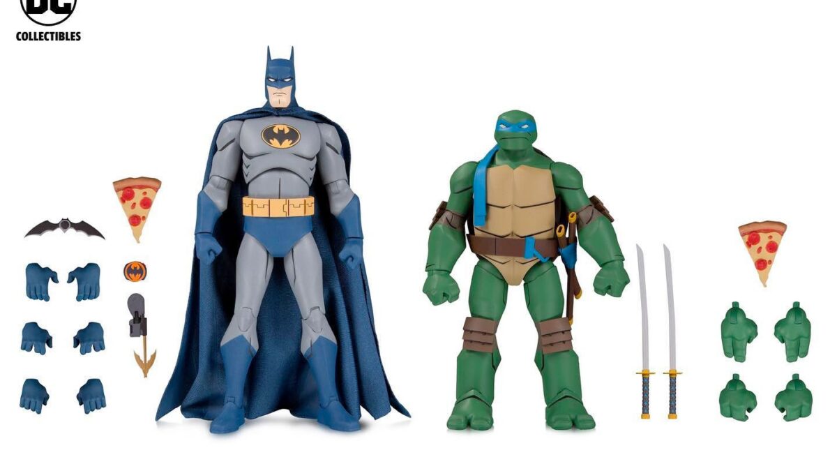 Comic-Con 2019, Batman vs Teenage Mutant Ninja Turtles: svelate le action figures del film animato DC