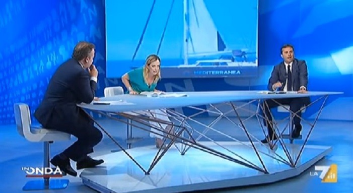 In onda, duro scontro tra Giorgia Meloni e David Parenzo: “Mi ha diffamato”