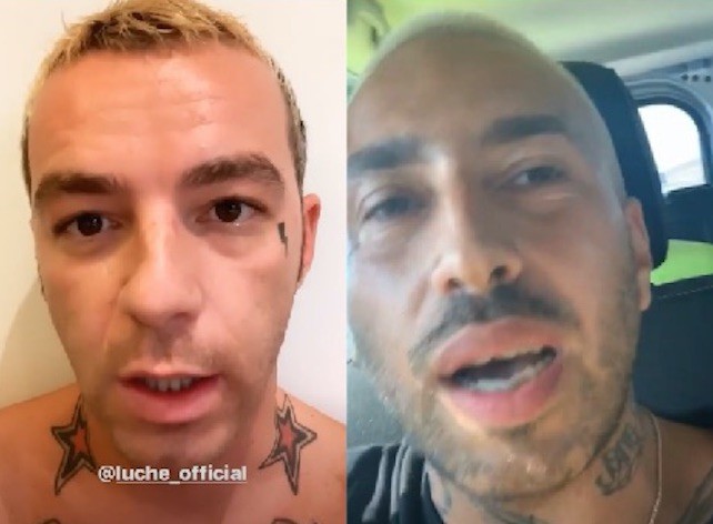 Salmo vs Luché: volano insulti reciproci (e viene messo in mezzo anche Fedez)