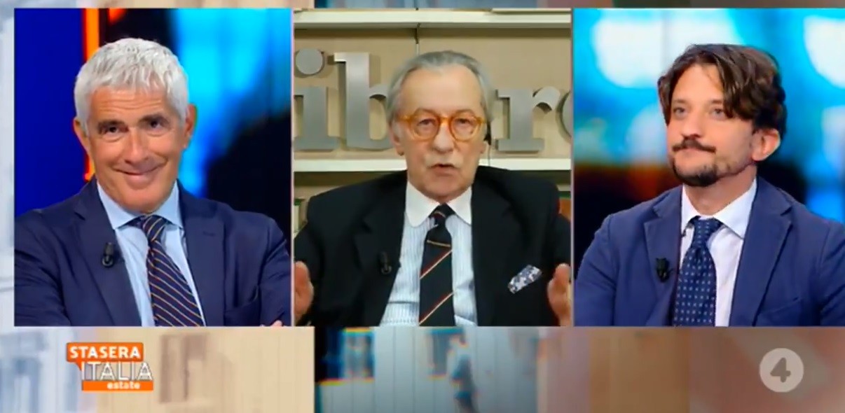 Vittorio Feltri torna a Stasera Italia. Ma Veronica Gentili è in ferie