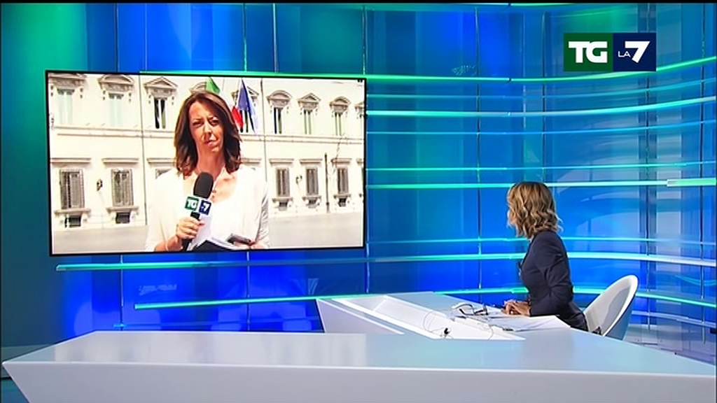 TgLa7, problemi d’audio nei collegamenti prima della Maratona Mentana