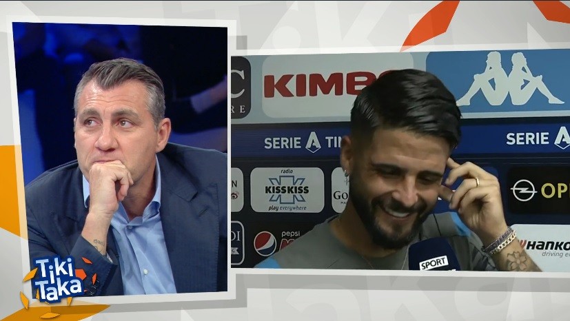 Insigne litiga a Sky con Marocchi, poi si sfoga a Tiki Taka. E Vieri getta benzina sul fuoco (Video)