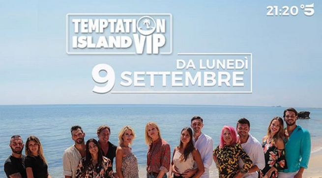 Temptation Island Vip 2019 inizia lunedì 9 settembre