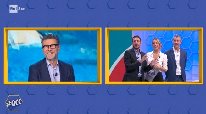 Fabio Fazio a Quelli che il calcio lancia Che tempo che fa: “Rai2 si vede in tutta Italia?” (VIDEO)