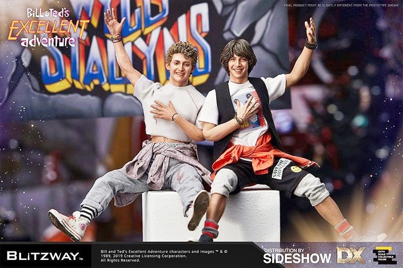Bill and Ted’s Excellent Adventure: foto set action figures di Keanu Reeves e Alex Winter