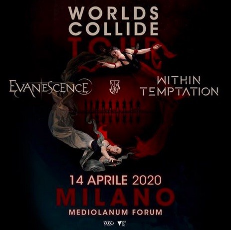 Evanescence e Within Temptation insieme in concerto il 14 aprile 2020 ad Assago (info e biglietti)