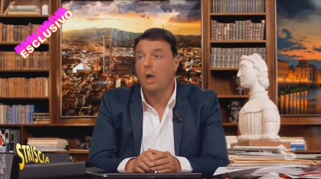 Renzi: “Ho sottovalutato il finto fuori onda di Striscia la notizia”