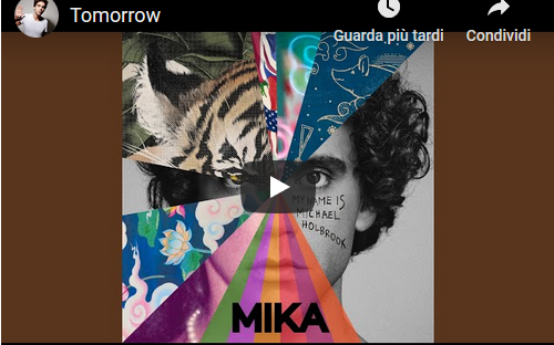 Mika, Tomorrow: testo, traduzione e audio