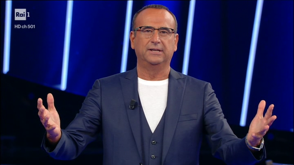 Il saluto di Carlo Conti per Emma Marrone durante Tale e Quale Show: “Le mando un abbraccio gigantesco”