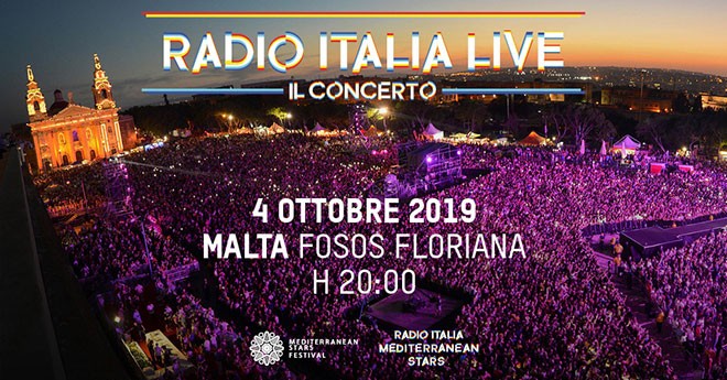 Concerto Radio Italia live 2019 a Malta, questa sera dalle 20: ecco il cast completo