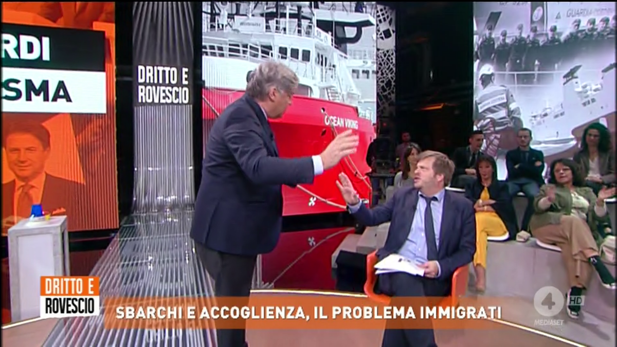 Paolo del Debbio vs Pierfrancesco Majorino (PD), scontro in studio durante Dritto e Rovescio (VIDEO)