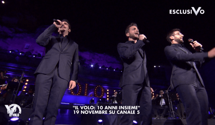 Il Volo, 10 anni insieme, Concerto da Matera: tutte le canzoni ed esibizioni