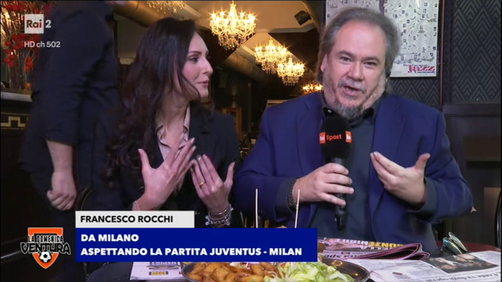 La domenica Ventura sempre più entertainment, Francesco Rocchi ‘scalato’ ad inviato esterno