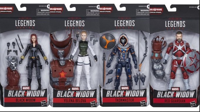 Black Widow: svelate le nuove action figures Hasbro del film