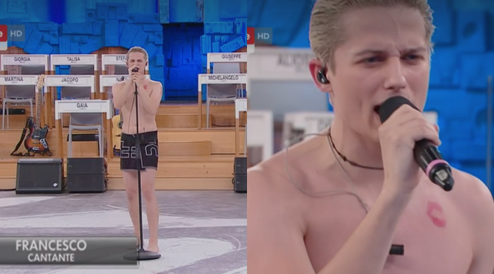 Amici 19, esami di sbarramento: Francesco canta nud0 Roxanne