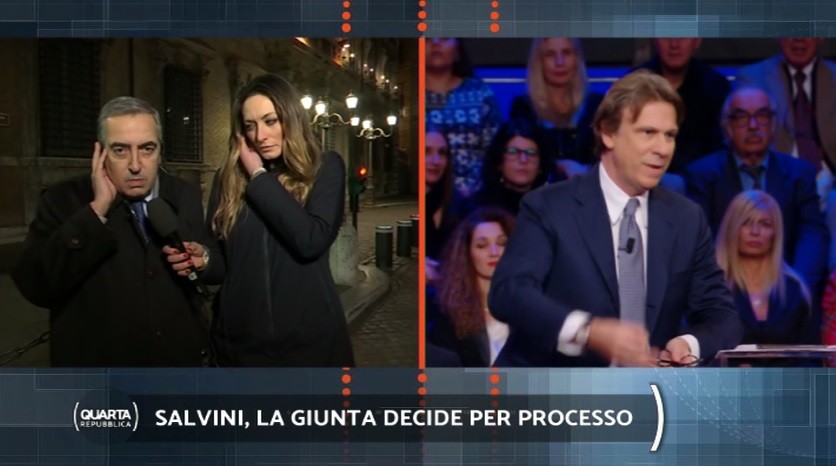 Quarta Repubblica, lite Gasparri-Porro. “Mi ha piazzato in strada”, “Non è in una borgata”