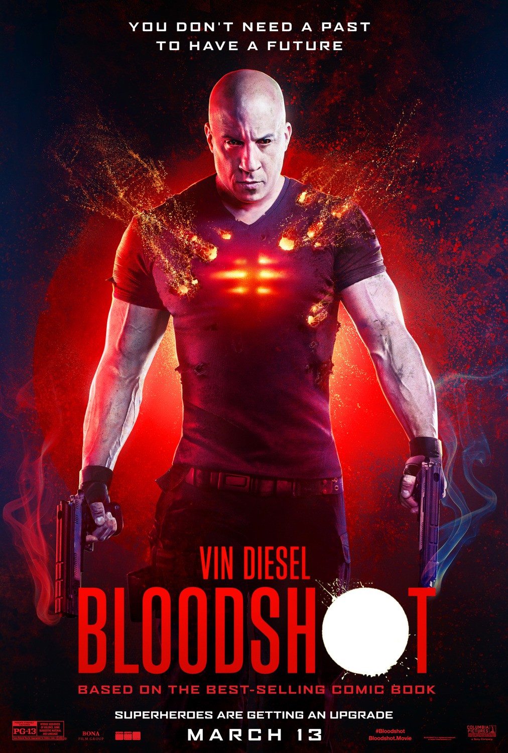 Bloodshot: locandine ufficiali del film con Vin Diesel