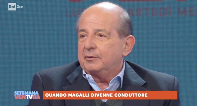 La Settimana Ventura, Giancarlo Magalli su Adriana Volpe: “Spero di fare pace”