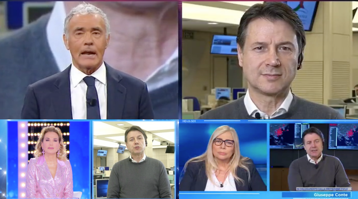 Coronavirus, il lungo tour televisivo di Giuseppe Conte (che debutta in cinque trasmissioni)
