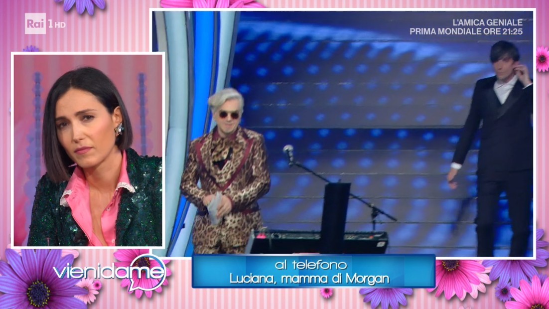 Vieni da me, la mamma di Morgan telefona in diretta: “E’ un buono, straborda perché ama la musica”