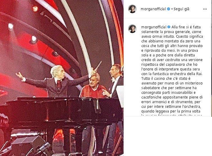 Sanremo 2020, Morgan: “Sono stato sabotato”