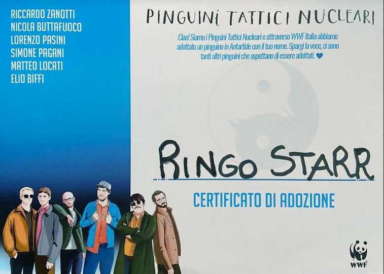 I Pinguini Tattici Nucleari hanno adottato, con WWF Italia, 100 pinguini imperatore