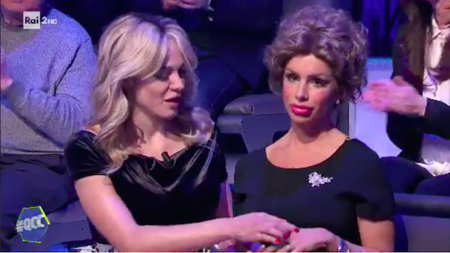 Sanremo 2020, Quelli che il calcio scherza sul monologo di Diletta Leotta (con tanto di nonna) – Video