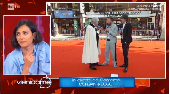 Sanremo 2020, Morgan a Vieni da me “recita” la canzone in gara? Caterina Balivo: “Non cantarla…” (video)