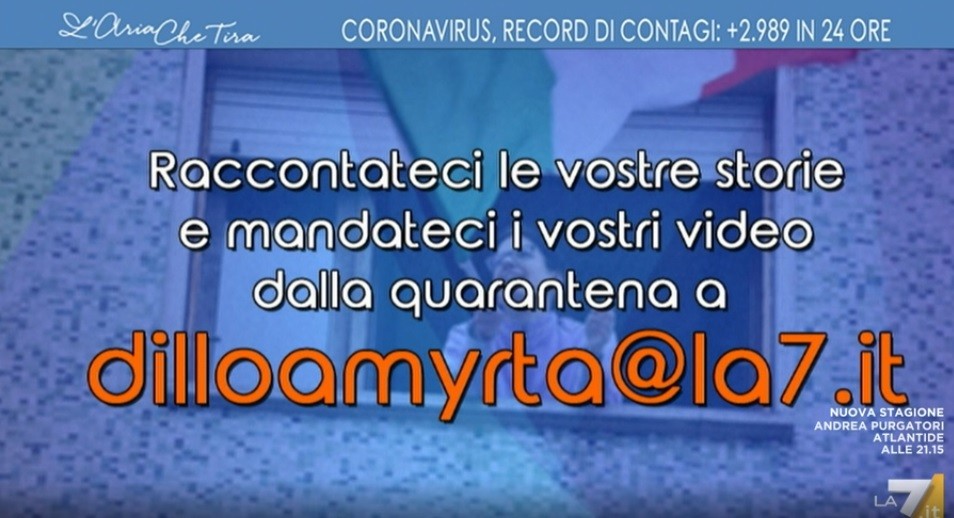 L’Aria che tira, Myrta Merlino sempre più centrale. E nasce la mail personalizzata